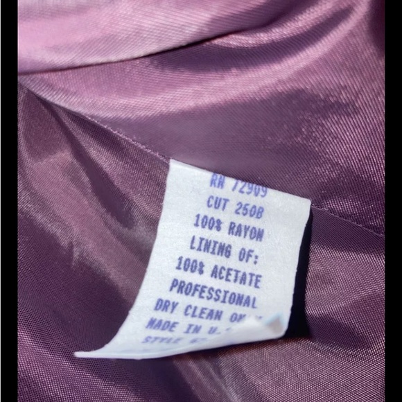 VTG Hairston Roberson Blazer Velvet Victorian Romantic Crop Burgundy Holiday - Picture 8 of 9